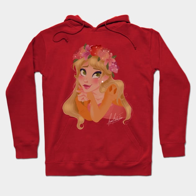 Flower Crown princess Hoodie by princessbeautycase